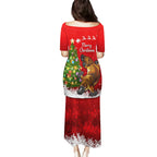 personalised-australia-christmas-family-matching-puletasi-dress-and-hawaiian-shirt-aussie-platypus-xmas-vibes