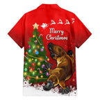 personalised-australia-christmas-family-matching-short-sleeve-bodycon-dress-and-hawaiian-shirt-aussie-platypus-xmas-vibes