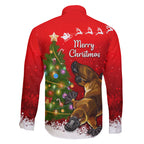 personalised-australia-christmas-family-matching-short-sleeve-bodycon-dress-and-hawaiian-shirt-aussie-platypus-xmas-vibes