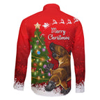 personalised-australia-christmas-family-matching-summer-maxi-dress-and-hawaiian-shirt-aussie-platypus-xmas-vibes