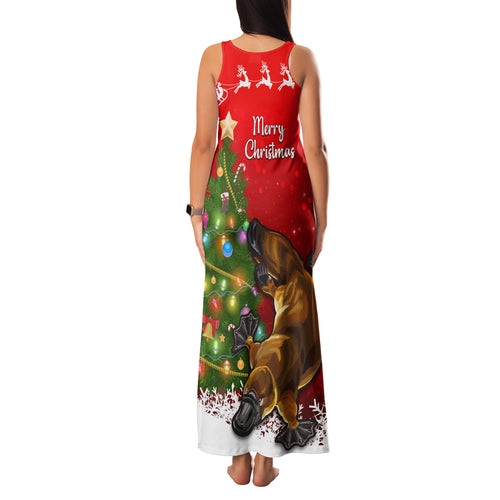 personalised-australia-christmas-family-matching-tank-maxi-dress-and-hawaiian-shirt-aussie-platypus-xmas-vibes