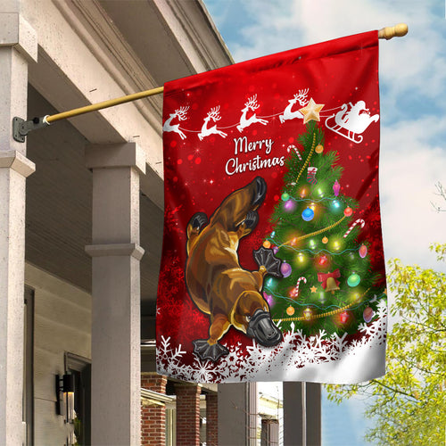 personalised-australia-christmas-garden-flag-aussie-platypus-xmas-vibes