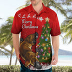 personalised-australia-christmas-hawaiian-shirt-aussie-platypus-xmas-vibes