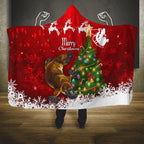 personalised-australia-christmas-hooded-blanket-aussie-platypus-xmas-vibes