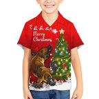 personalised-australia-christmas-kid-hawaiian-shirt-aussie-platypus-xmas-vibes