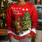 personalised-australia-christmas-kid-ugly-christmas-sweater-aussie-platypus-xmas-vibes