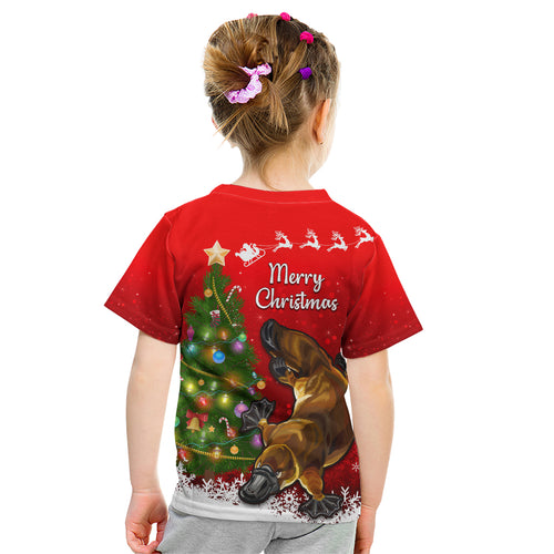 personalised-australia-christmas-kid-t-shirt-aussie-platypus-xmas-vibes