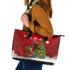personalised-australia-christmas-leather-tote-bag-aussie-platypus-xmas-vibes