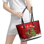 personalised-australia-christmas-leather-tote-bag-aussie-platypus-xmas-vibes