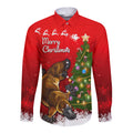 personalised-australia-christmas-long-sleeve-button-shirt-aussie-platypus-xmas-vibes