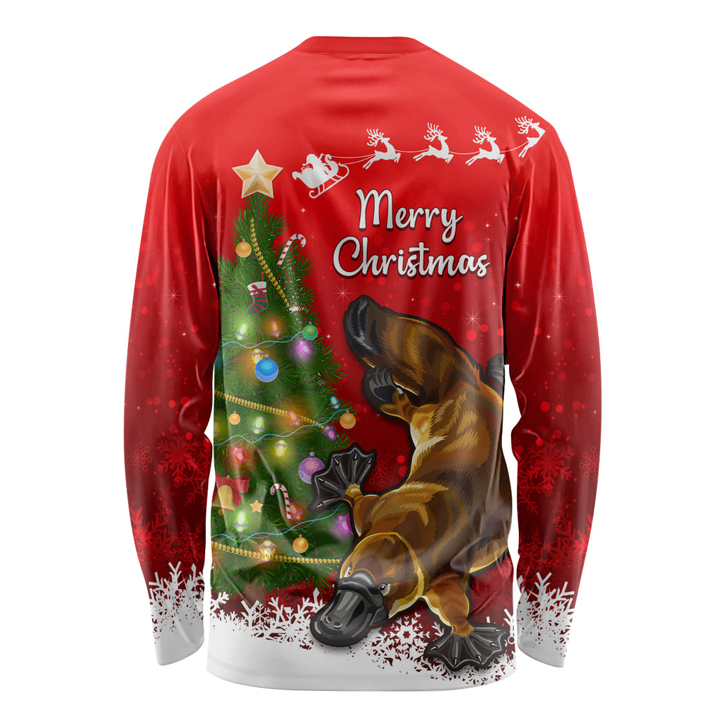 personalised-australia-christmas-long-sleeve-shirt-aussie-platypus-xmas-vibes