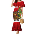 personalised-australia-christmas-mermaid-dress-aussie-platypus-xmas-vibes