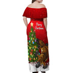 personalised-australia-christmas-off-shoulder-maxi-dress-aussie-platypus-xmas-vibes