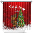 personalised-australia-christmas-shower-curtain-aussie-platypus-xmas-vibes