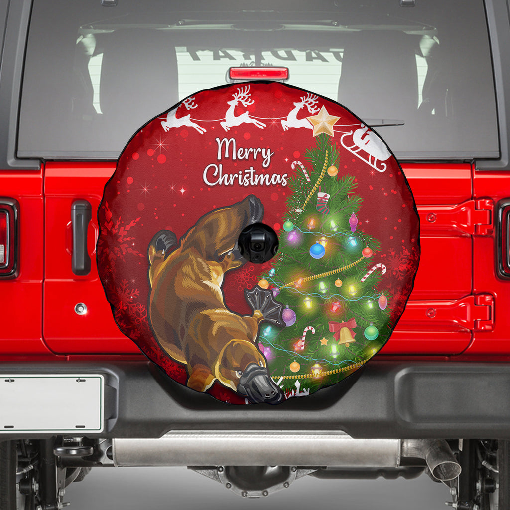 personalised-australia-christmas-spare-tire-cover-aussie-platypus-xmas-vibes