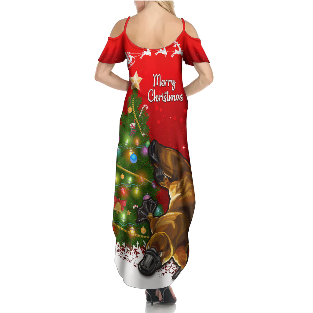 personalised-australia-christmas-summer-maxi-dress-aussie-platypus-xmas-vibes
