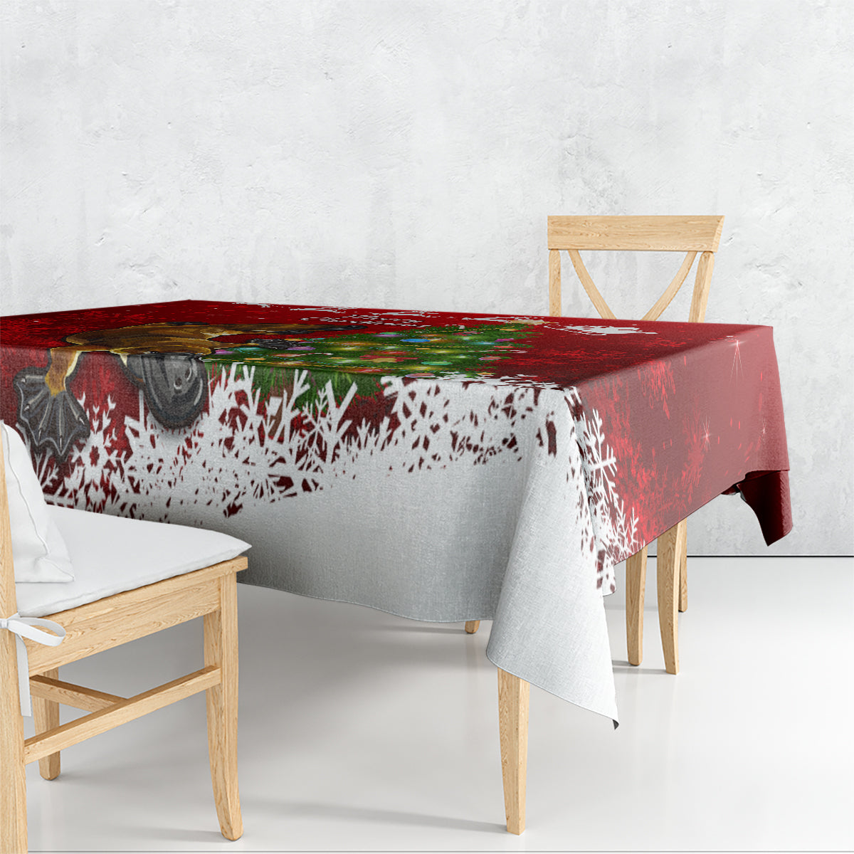 personalised-australia-christmas-tablecloth-aussie-platypus-xmas-vibes
