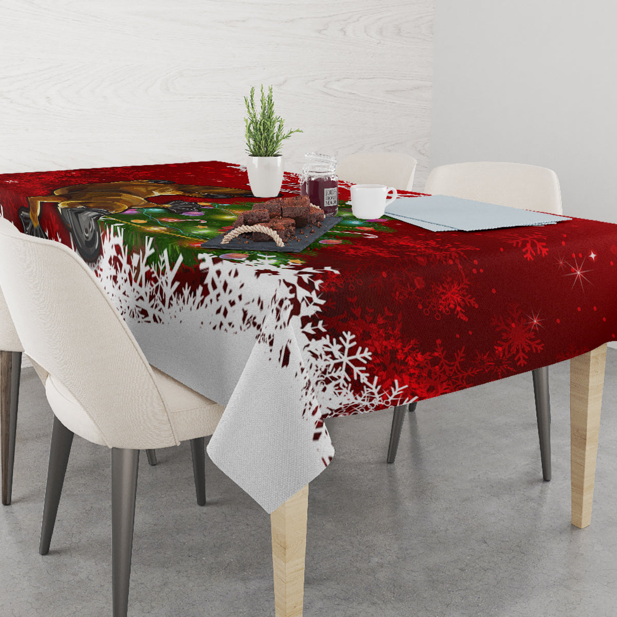 personalised-australia-christmas-tablecloth-aussie-platypus-xmas-vibes