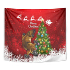 personalised-australia-christmas-tapestry-aussie-platypus-xmas-vibes