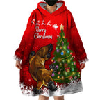 personalised-australia-christmas-wearable-blanket-hoodie-aussie-platypus-xmas-vibes