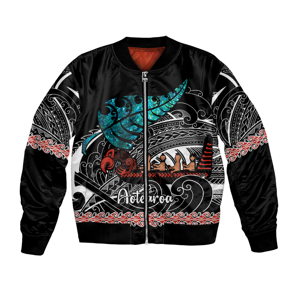 personalised-new-zealand-waka-bomber-jacket-aotearoa-maori-silver-fern-pattern