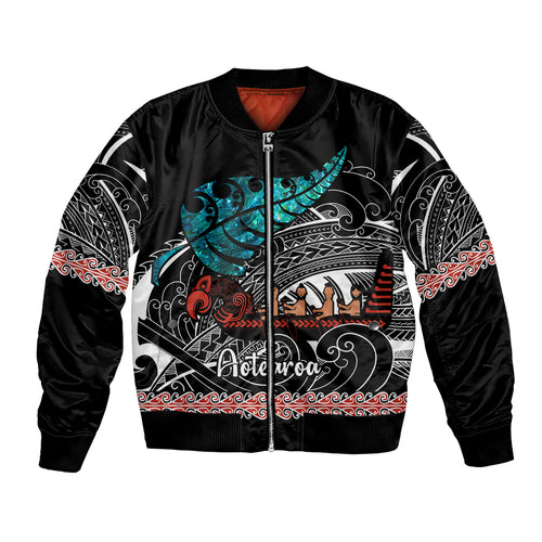 personalised-new-zealand-waka-bomber-jacket-aotearoa-maori-silver-fern-pattern