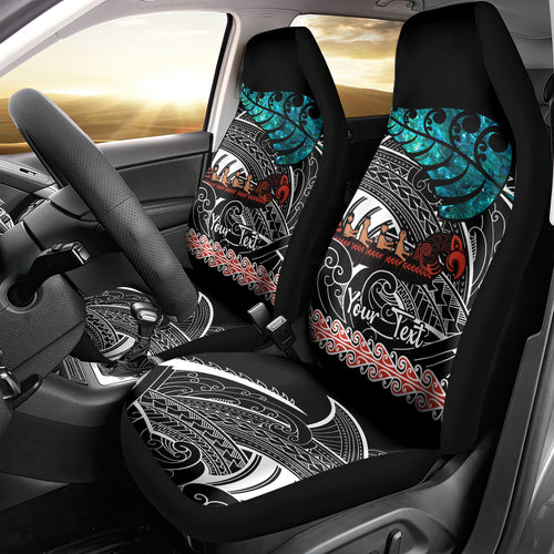 personalised-new-zealand-waka-car-seat-cover-aotearoa-maori-silver-fern-pattern