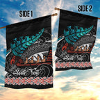 personalised-new-zealand-waka-garden-flag-aotearoa-maori-silver-fern-pattern