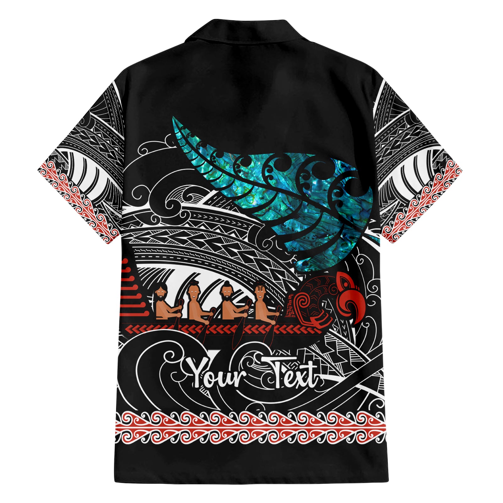 personalised-new-zealand-waka-hawaiian-shirt-aotearoa-maori-silver-fern-pattern