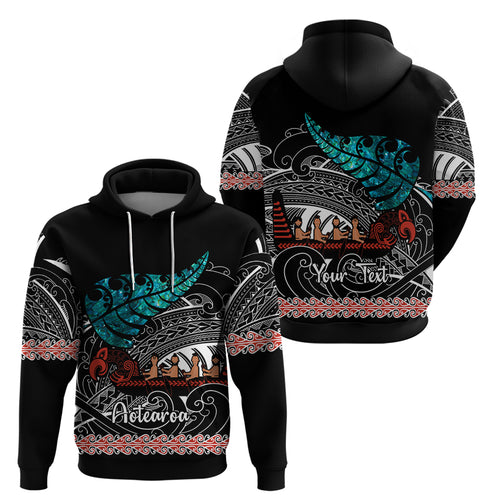 personalised-new-zealand-waka-hoodie-aotearoa-maori-silver-fern-pattern