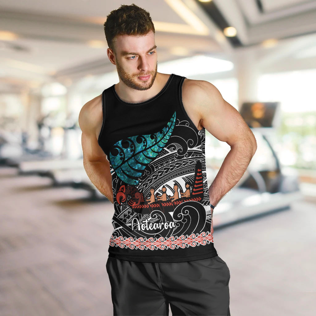 personalised-new-zealand-waka-men-tank-top-aotearoa-maori-silver-fern-pattern