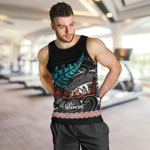personalised-new-zealand-waka-men-tank-top-aotearoa-maori-silver-fern-pattern