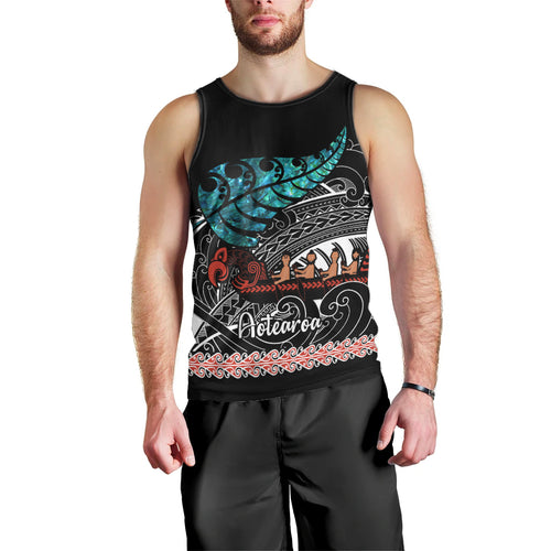 personalised-new-zealand-waka-men-tank-top-aotearoa-maori-silver-fern-pattern