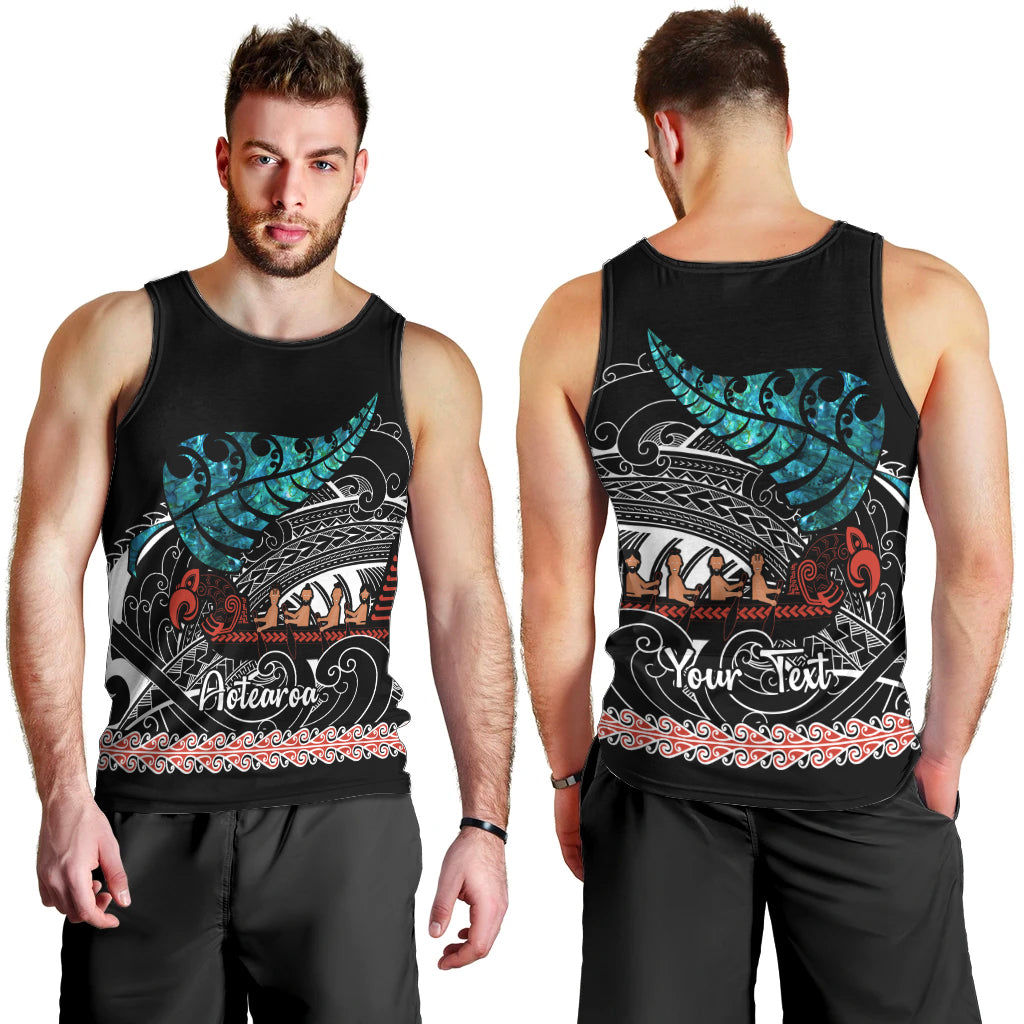 personalised-new-zealand-waka-men-tank-top-aotearoa-maori-silver-fern-pattern