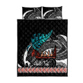 personalised-new-zealand-waka-quilt-bed-set-aotearoa-maori-silver-fern-pattern