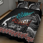 personalised-new-zealand-waka-quilt-bed-set-aotearoa-maori-silver-fern-pattern