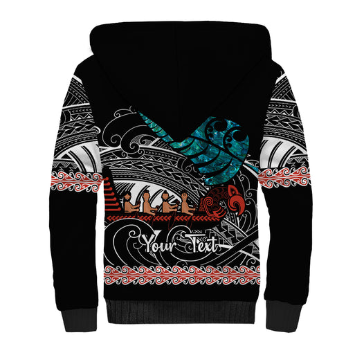 personalised-new-zealand-waka-sherpa-hoodie-aotearoa-maori-silver-fern-pattern
