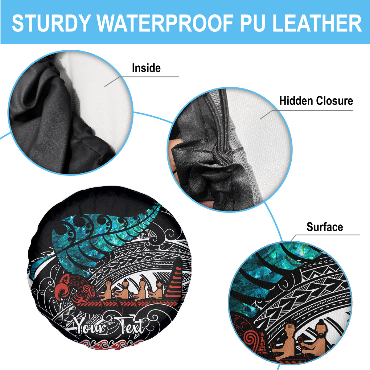 personalised-new-zealand-waka-spare-tire-cover-aotearoa-maori-silver-fern-pattern