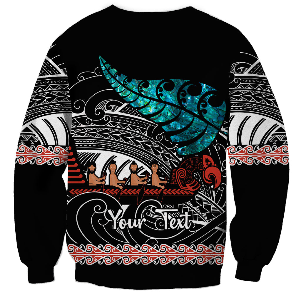 personalised-new-zealand-waka-sweatshirt-aotearoa-maori-silver-fern-pattern