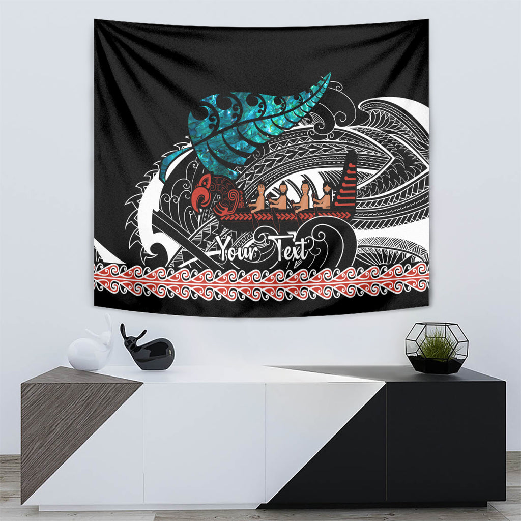 personalised-new-zealand-waka-tapestry-aotearoa-maori-silver-fern-pattern