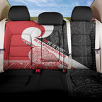 Toitu Te Tiriti Me Te Whakaputanga Back Car Seat Cover Maori Wahaika With Haka Face