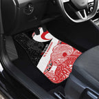 Toitu Te Tiriti Me Te Whakaputanga Car Mats Maori Wahaika With Haka Face