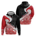 Toitu Te Tiriti Me Te Whakaputanga Hoodie Maori Wahaika With Haka Face