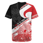 Toitu Te Tiriti Me Te Whakaputanga Rugby Jersey Maori Wahaika With Haka Face