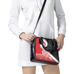 Toitu Te Tiriti Me Te Whakaputanga Shoulder Handbag Maori Wahaika With Haka Face