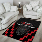 Toitu Te Tiriti Mana Maori Motuhake Area Rug Aotearoa Haka Face Mix Poutama Art