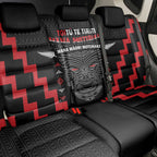Toitu Te Tiriti Mana Maori Motuhake Back Car Seat Cover Aotearoa Haka Face Mix Poutama Art