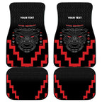 Toitu Te Tiriti Mana Maori Motuhake Car Mats Aotearoa Haka Face Mix Poutama Art