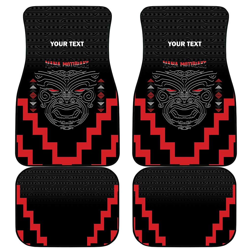 Toitu Te Tiriti Mana Maori Motuhake Car Mats Aotearoa Haka Face Mix Poutama Art