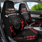 Toitu Te Tiriti Mana Maori Motuhake Car Seat Cover Aotearoa Haka Face Mix Poutama Art